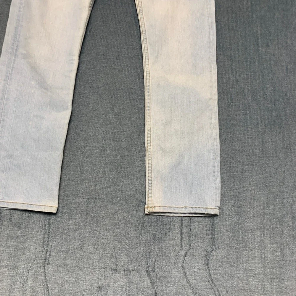 RSQ Jeans Mens 30x30 Blue Denim Cotton Stretch Mid Rise Slim Fit Straight Leg